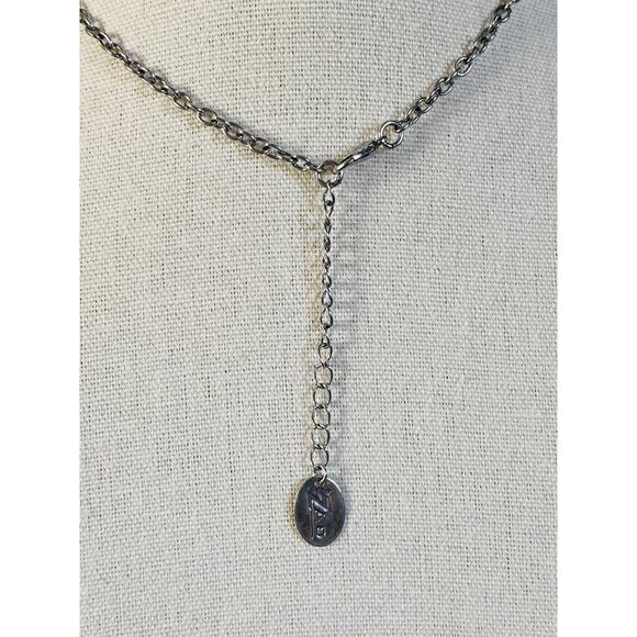 New Mystical Silver Kitty Cat Kitten on Crescent Moon Pendant Necklace - Picture 3 of 3